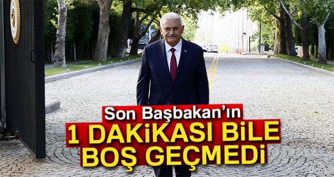 Son Başbakan’ın 1 dakikası bile boş geçmedi