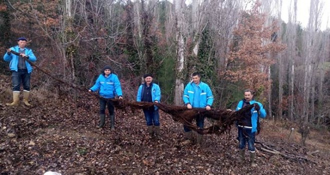 Gören şaşkına döndü! Su borusunun, içinden çıktı tam 8 metre...