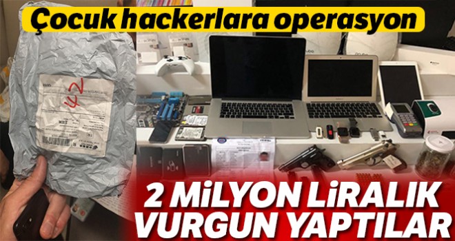  Çocuk hackerlara operasyon