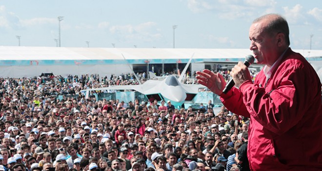  Cumhurbaşkanı Erdoğan'dan TEKNOFEST'te net mesaj